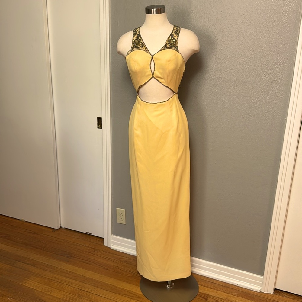 Sold crosslisted sold crosslisted sold crosslisted Mellow yellow w sheer & cut o